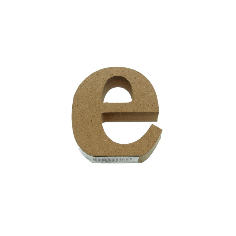 MDF 3D Letter Small e